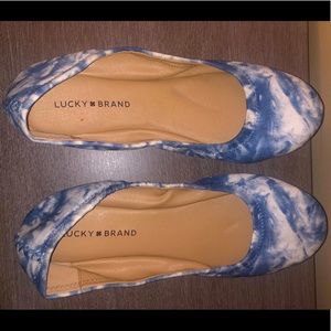 Lucky’s Brand Tie Dye Flats, Blue Flats, Women’s Ballet Flats, Soft Flats